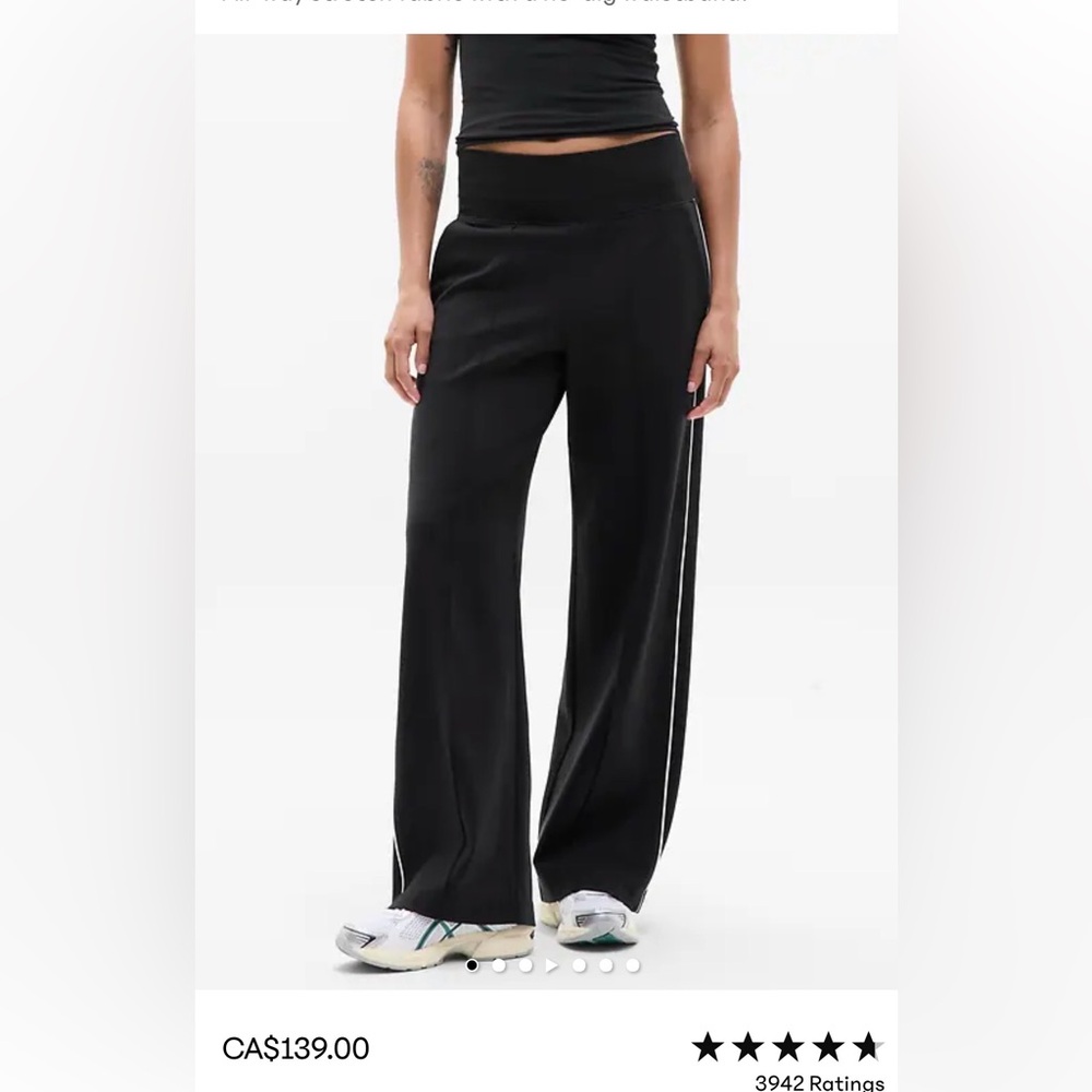 Athleta Venice High Rise Track Stripe High Rise Pant XXS